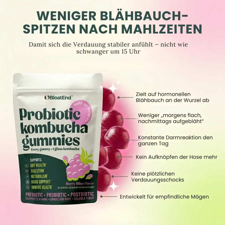 BloatEnd™ | Hormonelle Blähbauch-Linderung Probiotische Gummis - Image 5