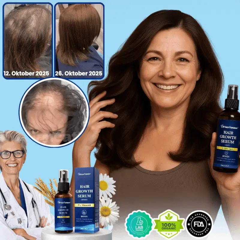 HaarRenew™ | 5 % Minoxidil mit Biotin Haarserum