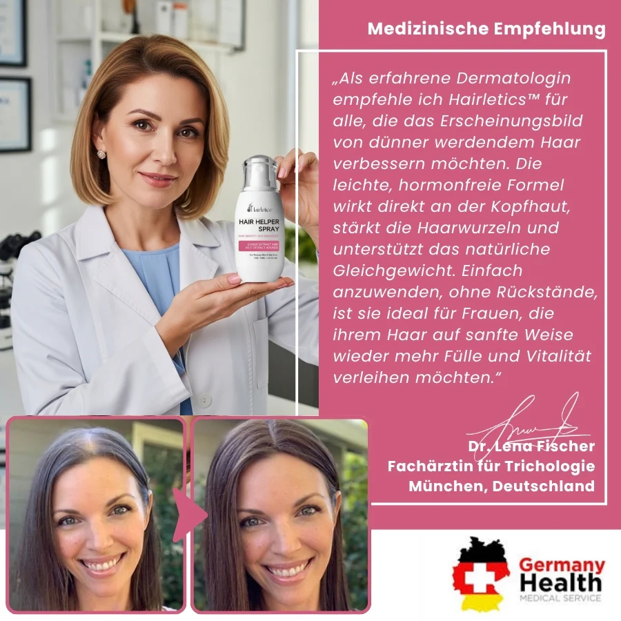 Hairletics™ | Das 60-Sekunden-Spray, das Ihren Scheitel füllt und das Haarvolumen direkt an der Wurzel stärkt! - Image 2