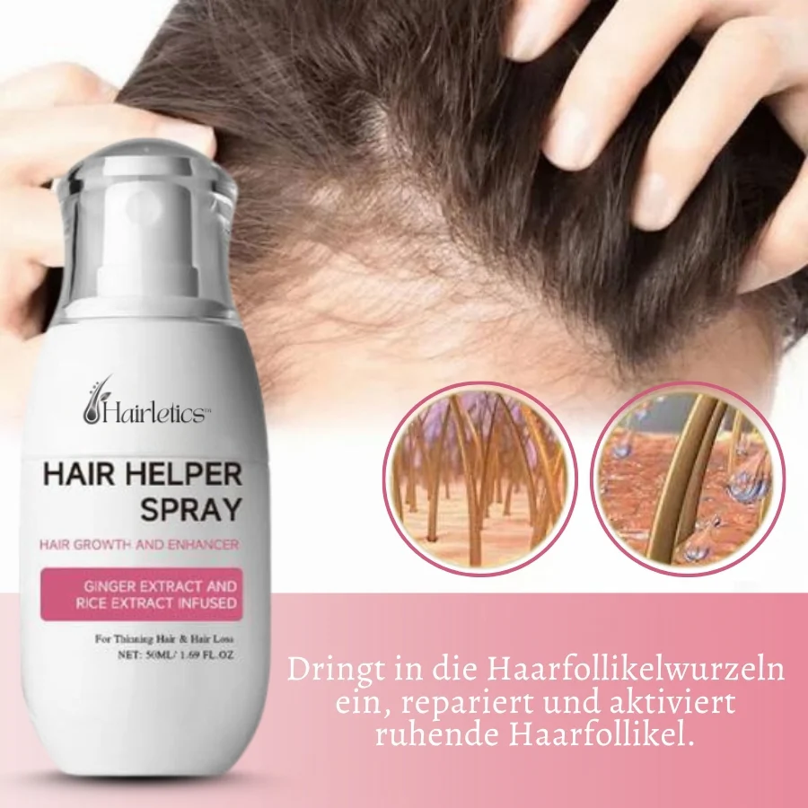 Hairletics™ | Das 60-Sekunden-Spray, das Ihren Scheitel füllt und das Haarvolumen direkt an der Wurzel stärkt! - Image 4