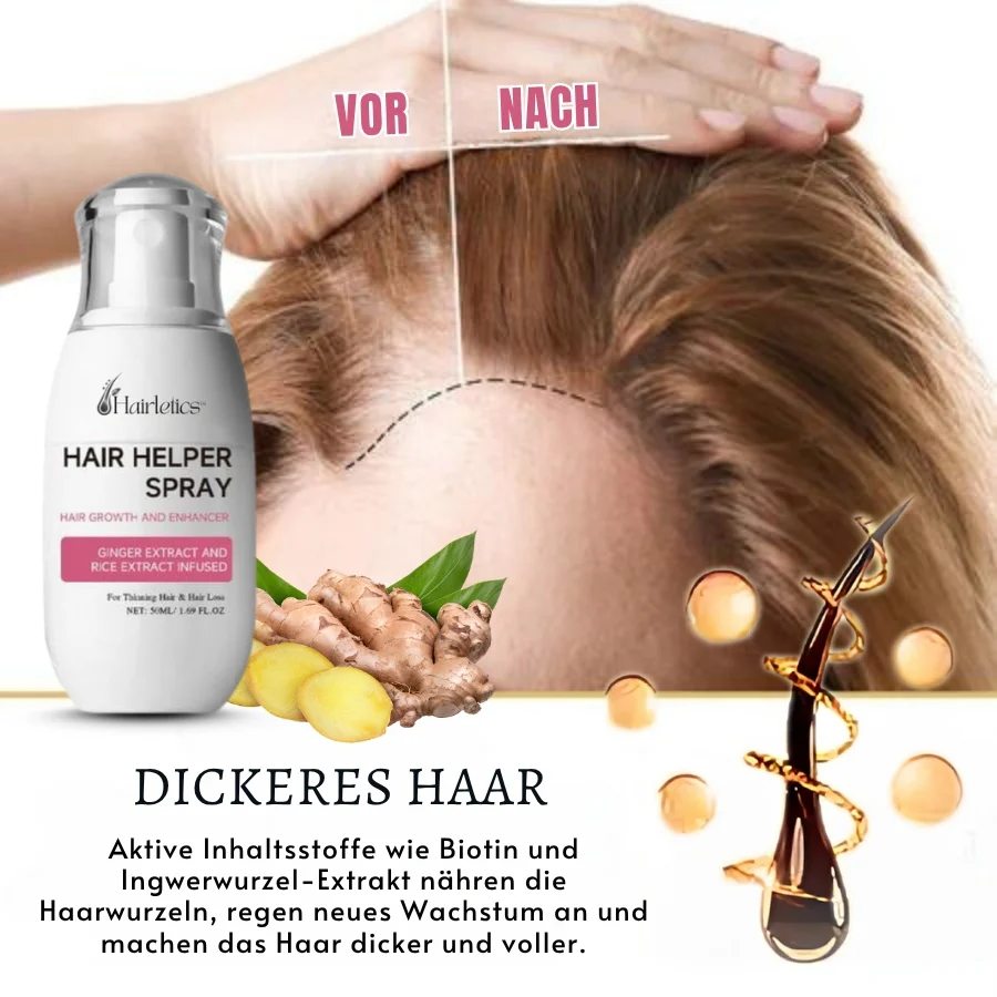 Hairletics™ | Das 60-Sekunden-Spray, das Ihren Scheitel füllt und das Haarvolumen direkt an der Wurzel stärkt! - Image 7