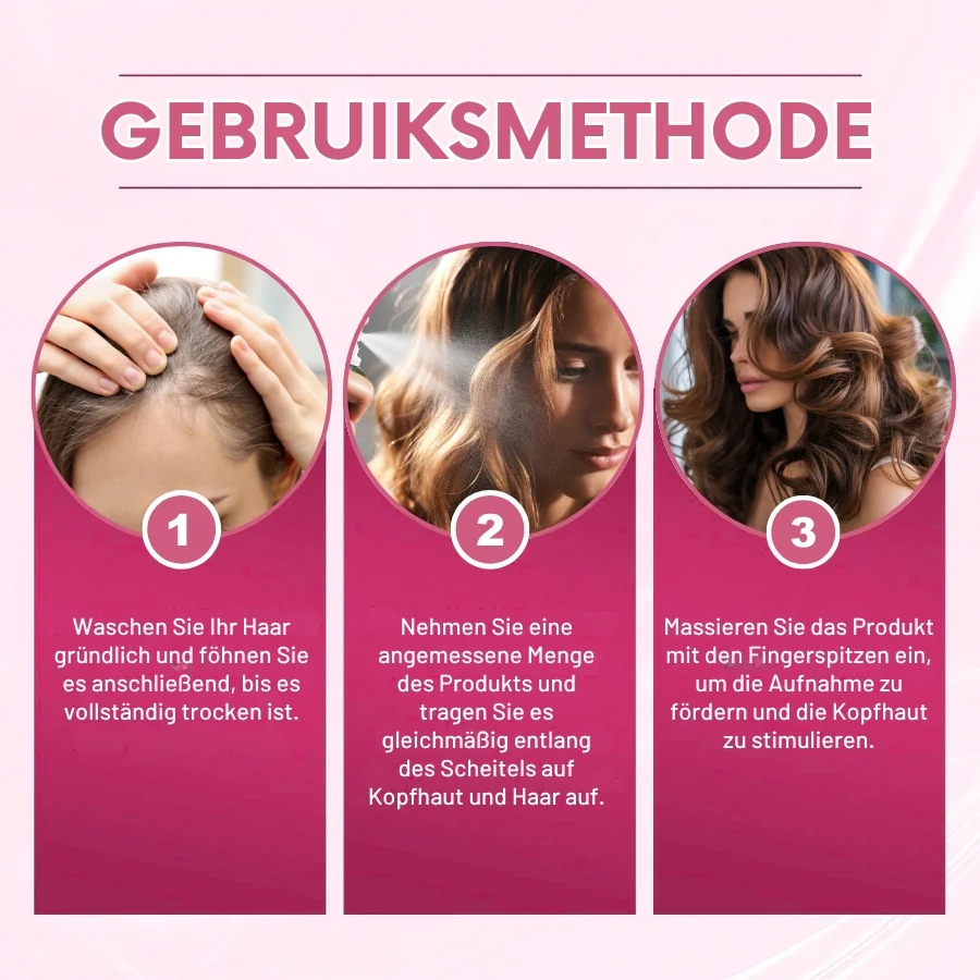 Hairletics™ | Das 60-Sekunden-Spray, das Ihren Scheitel füllt und das Haarvolumen direkt an der Wurzel stärkt! - Image 9