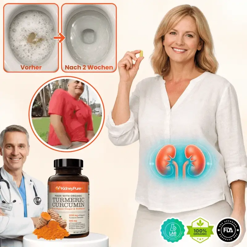 KidneyPure™ | Kurkuma + Ingwer + BioPerine® für die Nierengesundheit