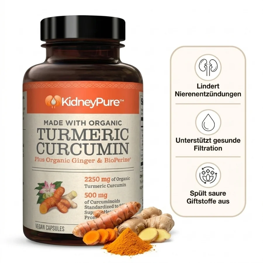 KidneyPure™ | Kurkuma + Ingwer + BioPerine® für die Nierengesundheit - Image 5