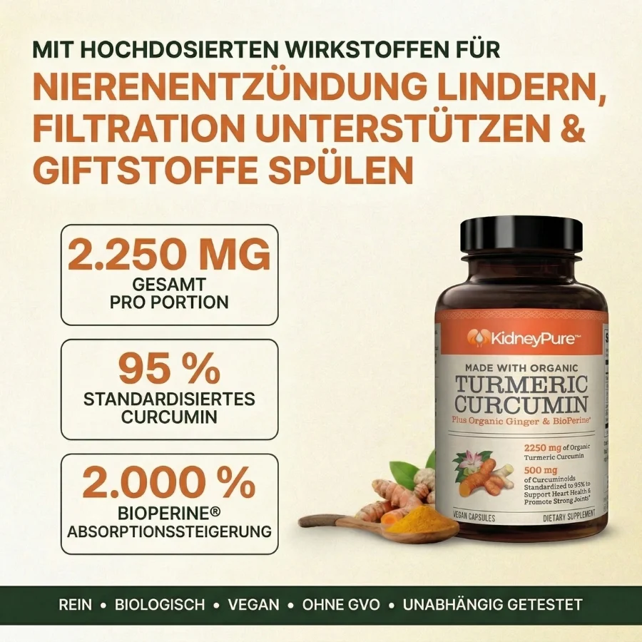 KidneyPure™ | Kurkuma + Ingwer + BioPerine® für die Nierengesundheit - Image 6