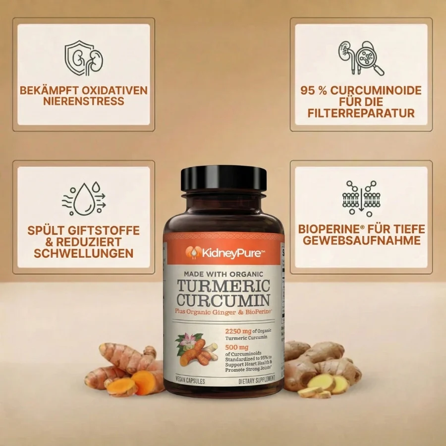 KidneyPure™ | Kurkuma + Ingwer + BioPerine® für die Nierengesundheit - Image 8
