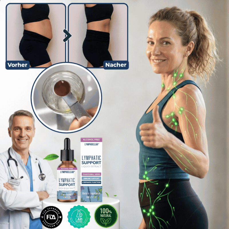 LymphoClear™ | Kräutertropfen gegen Blähungen und Schwellungen