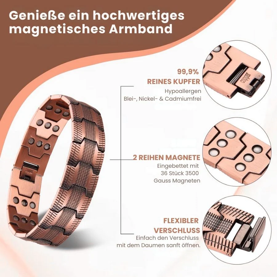 MagnoElite™ | Elegantes magnetisches Kupferarmband für Männer - Image 2