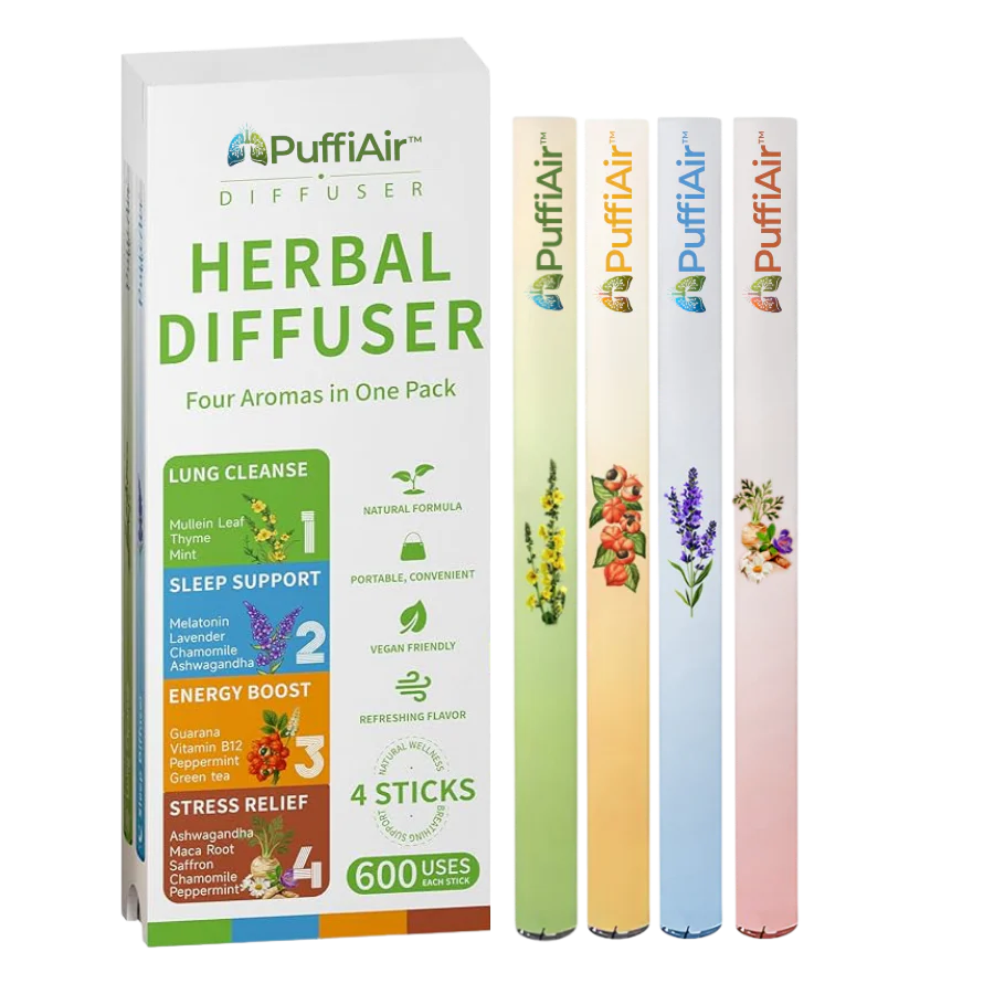 PuffiAir™ |  Königskerzenblatt-Diffusor ( 4 Aromen in einer Box ) - Image 14