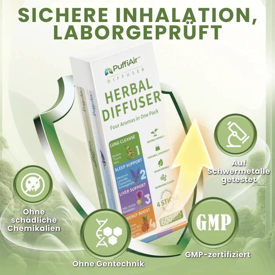 PuffiAir™ |  Königskerzenblatt-Diffusor ( 4 Aromen in einer Box ) - Image 6