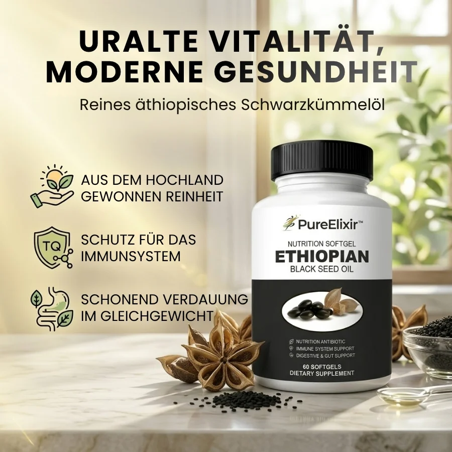 PureElixir™ | Nahrungsergänzungskapseln mit äthiopischem Schwarzkümmelöl - Image 8