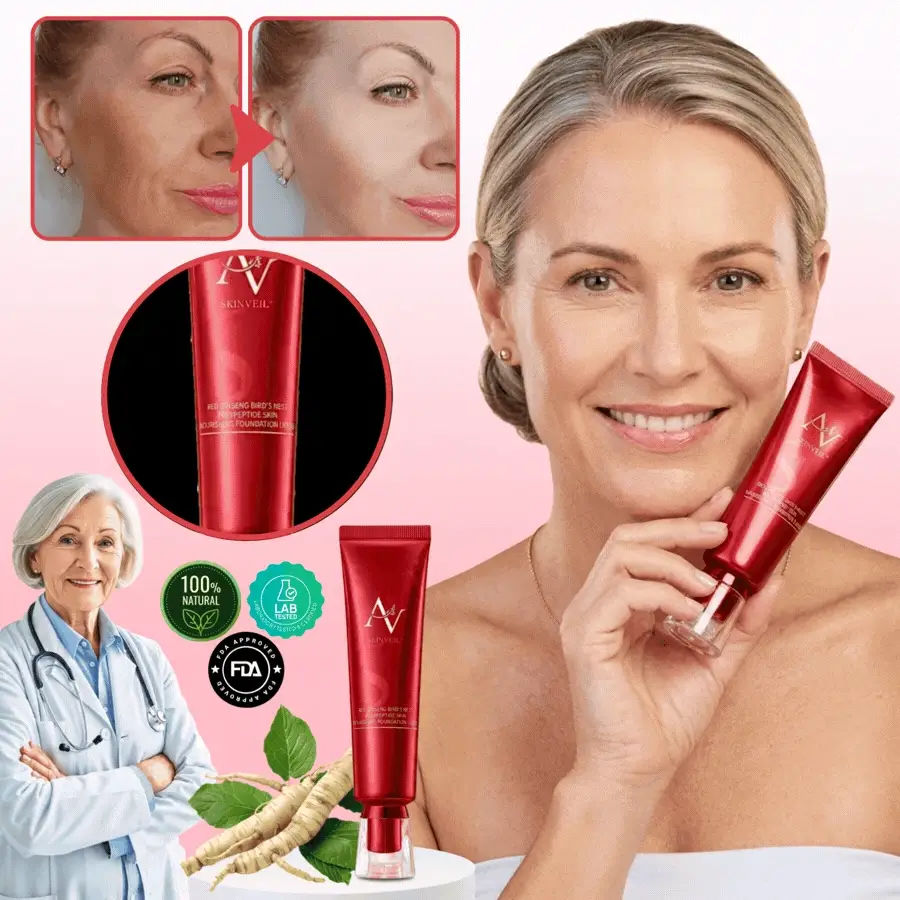 SkinVeil™ | Rote Human Ginseng nährende flüssige Foundation