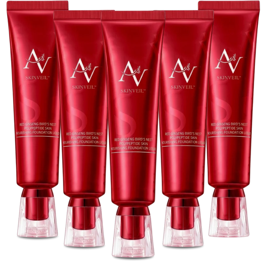 SkinVeil™ | Rote Human Ginseng nährende flüssige Foundation - Image 15