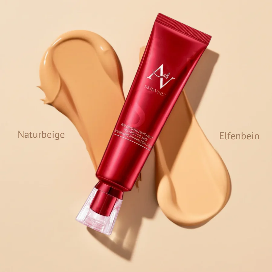 SkinVeil™ | Rote Human Ginseng nährende flüssige Foundation - Image 6