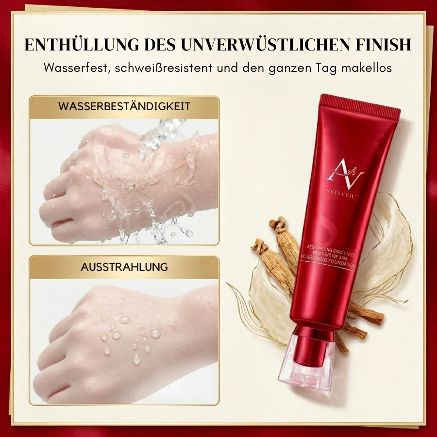 SkinVeil™ | Rote Human Ginseng nährende flüssige Foundation - Image 7